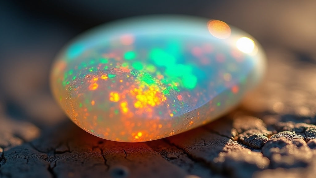Opal Gemstone Meaning - Close-up of a Colorful Opal Stone