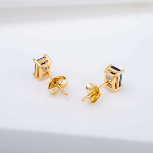 gold ear studs butterfly post back hunters fine jewellery
