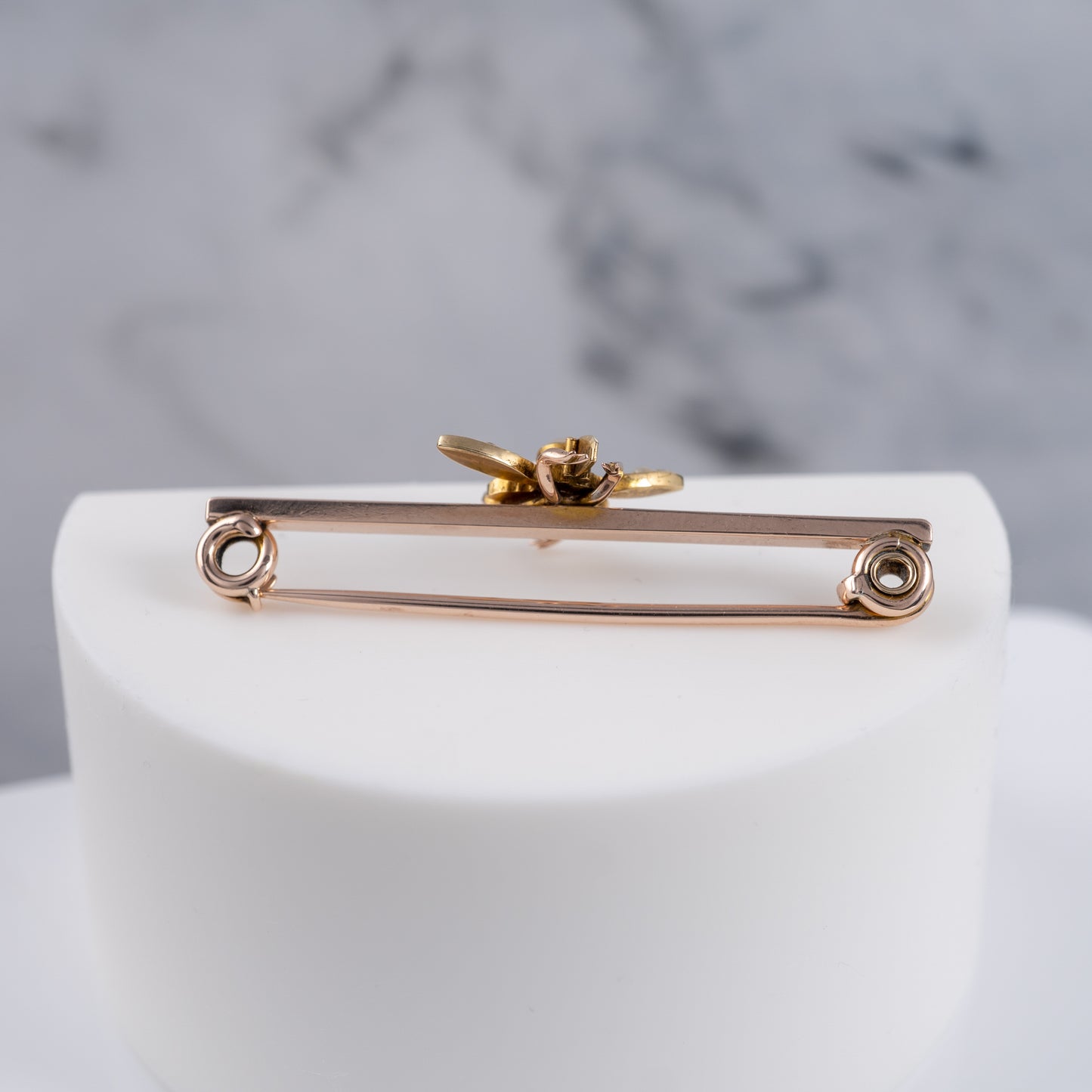 Antique 18ct Gold Pearl Insect Brooch Pin - Hunters Fine Jewellery