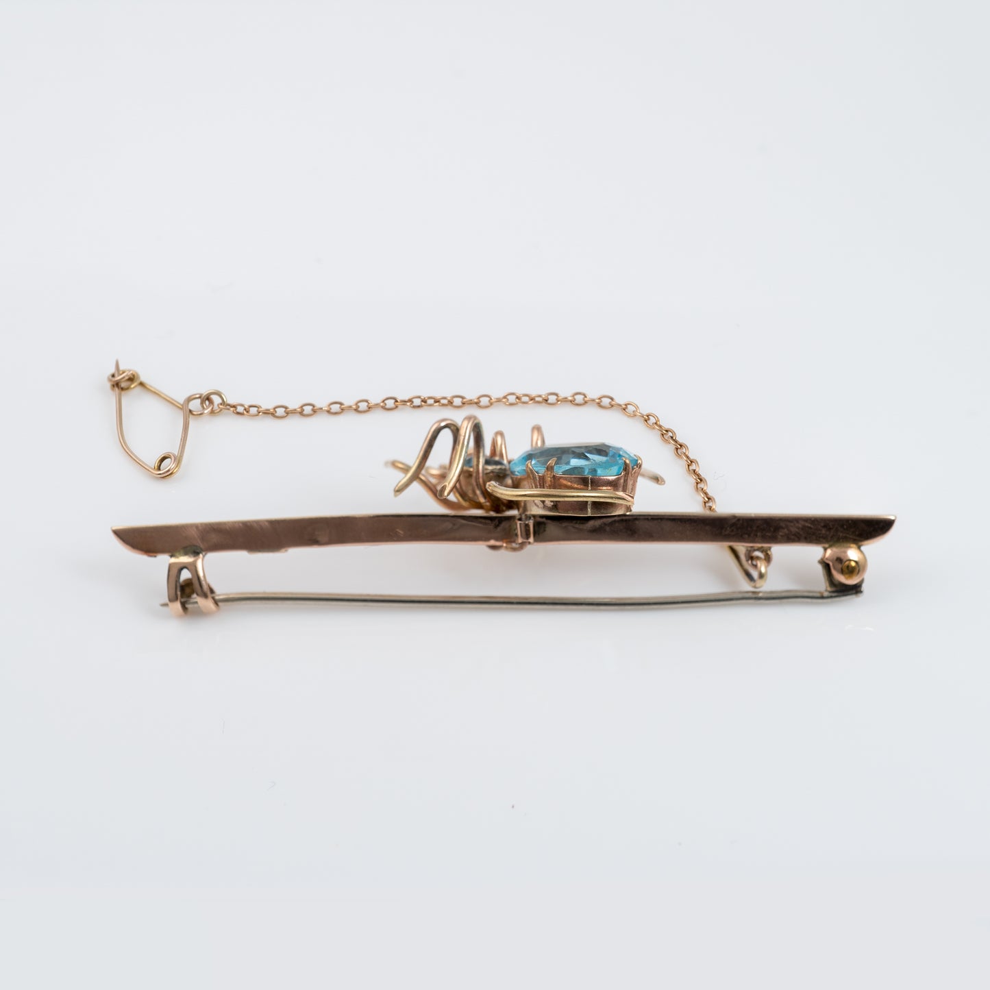 Antique spider brooch side