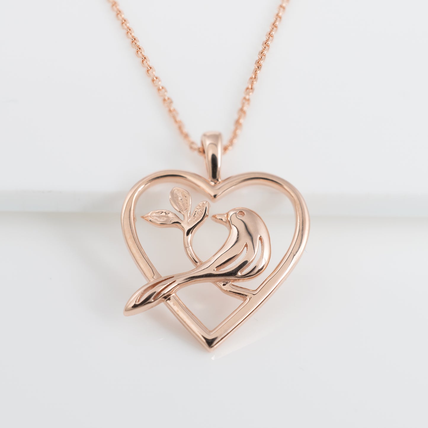 bird heart pendant hunters fine jewellery unique gift