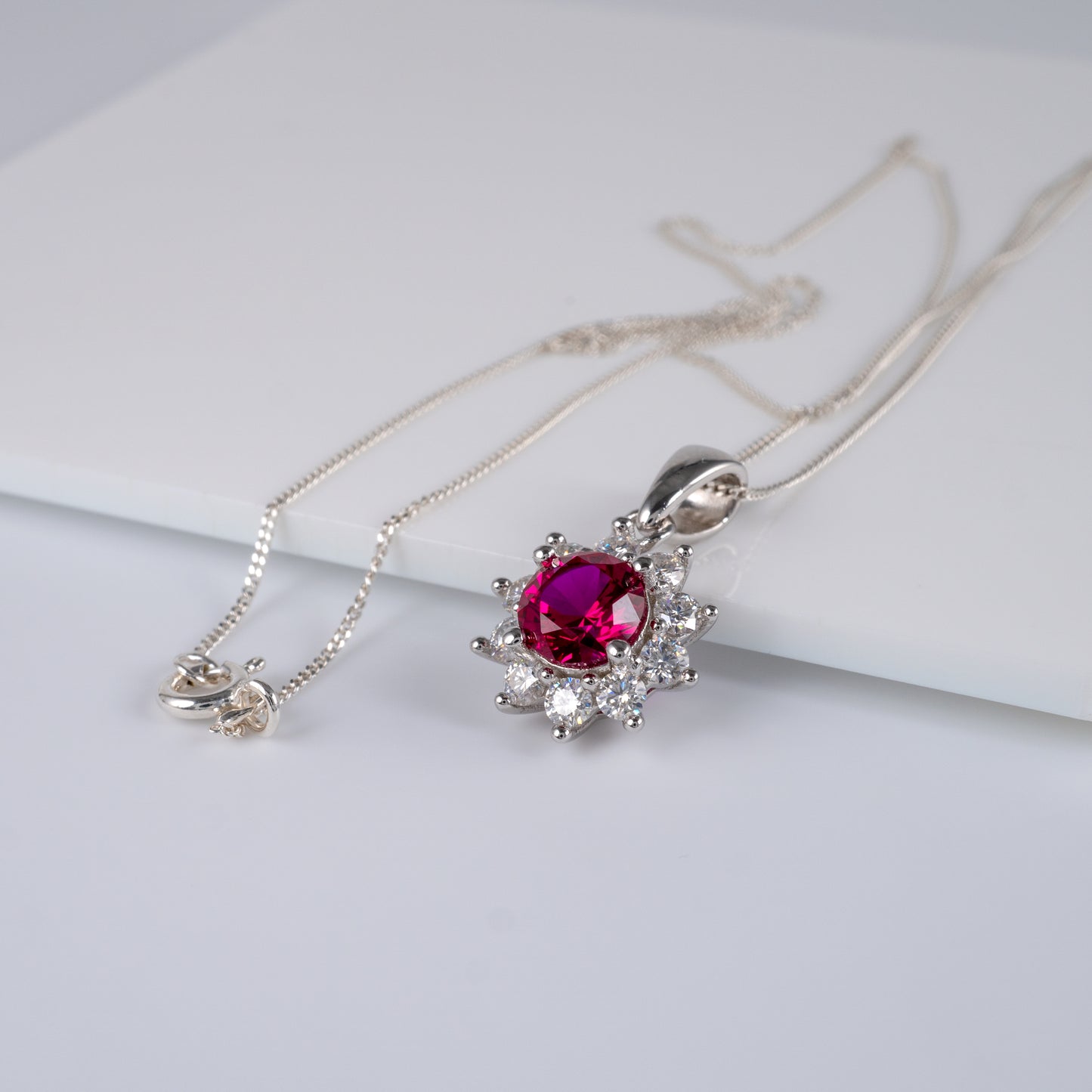 lab grown ruby necklace uk