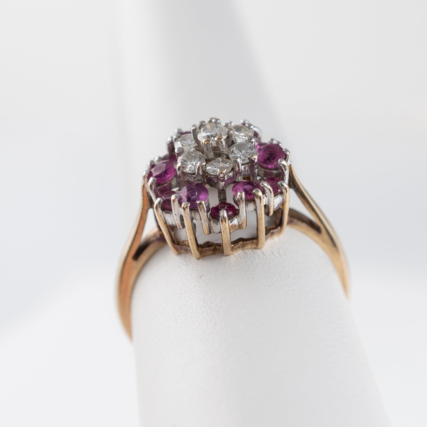 Yellow Gold Ruby Diamond Ring