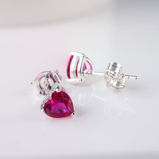 lab ruby-heart-earrings-scroll-butterfly backs