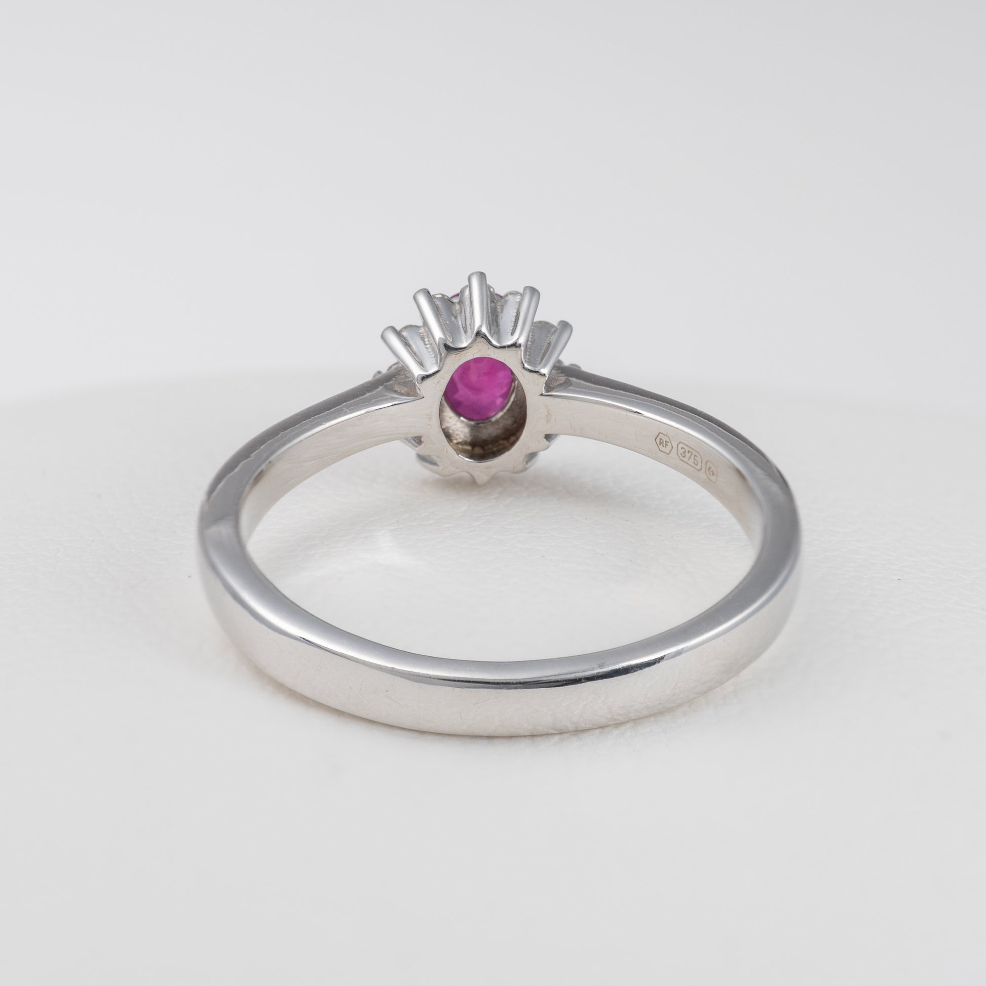 Ruby-Diamond-Halo-Ring-Detailed-Back-View-in-White-Gold