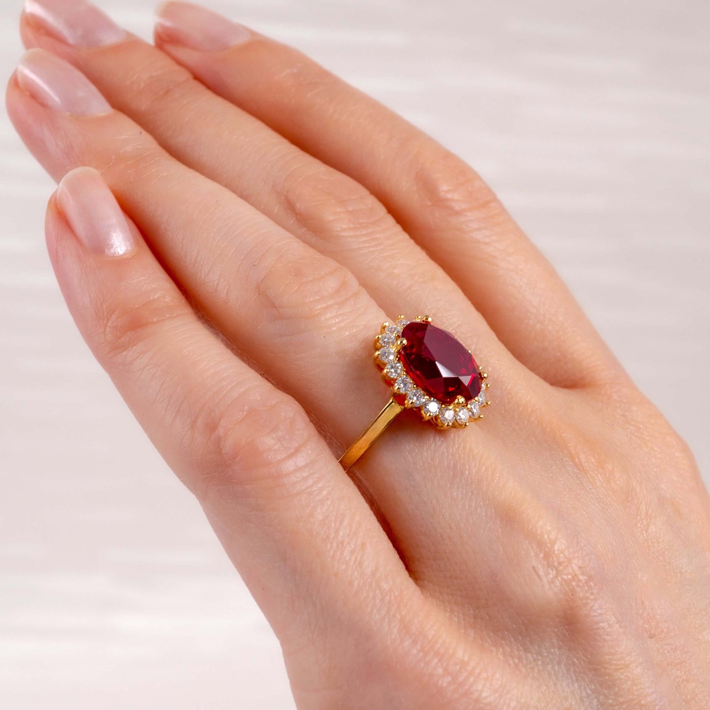 lab ruby-ring-for-women-worn on hand