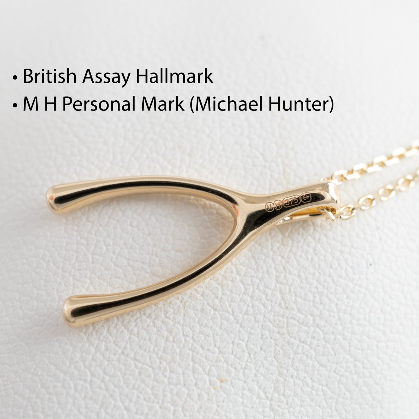 gold assay mark with Michael Hunter mark