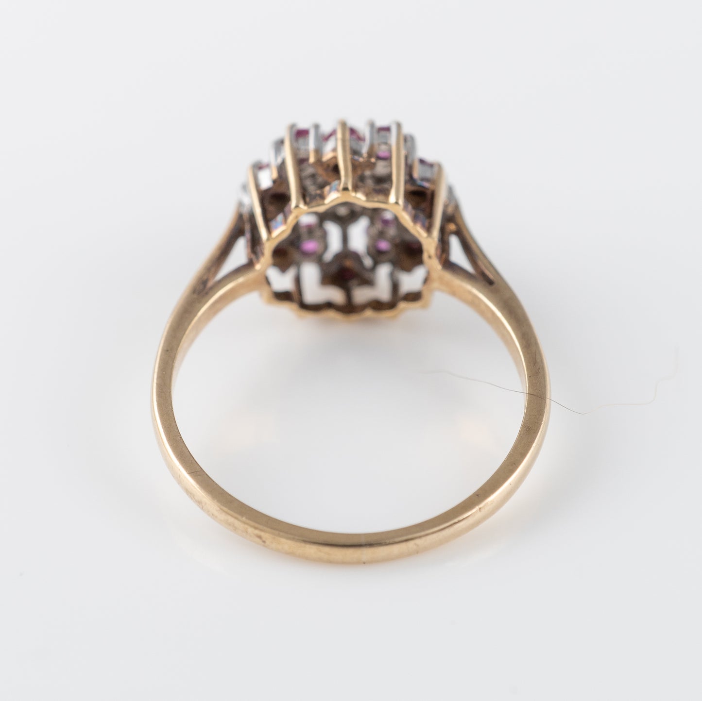 Birds Eye view of gold ring