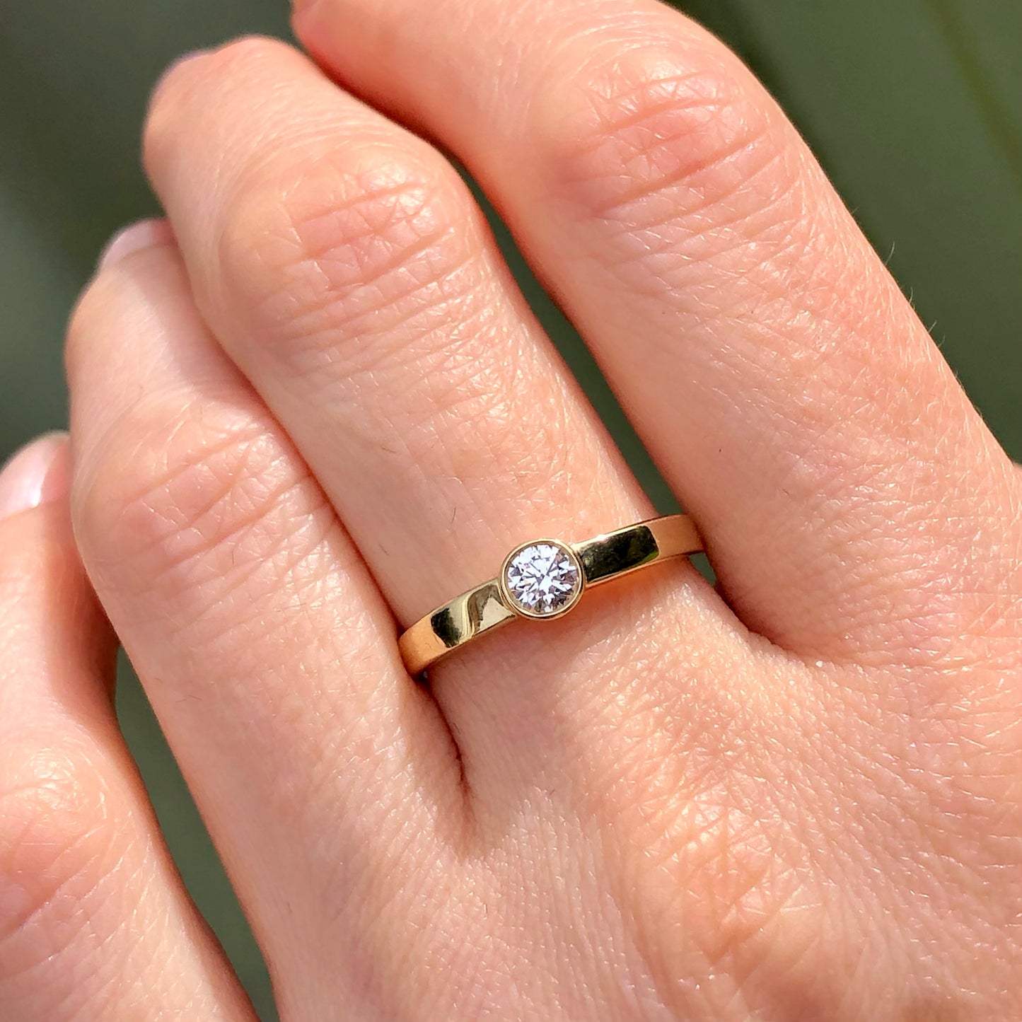 Hunters Fine Jewellery VS Lab Diamond Ring 375 Gold Full Hallmarks-Diamond Rings-Hunters Fine Jewellery