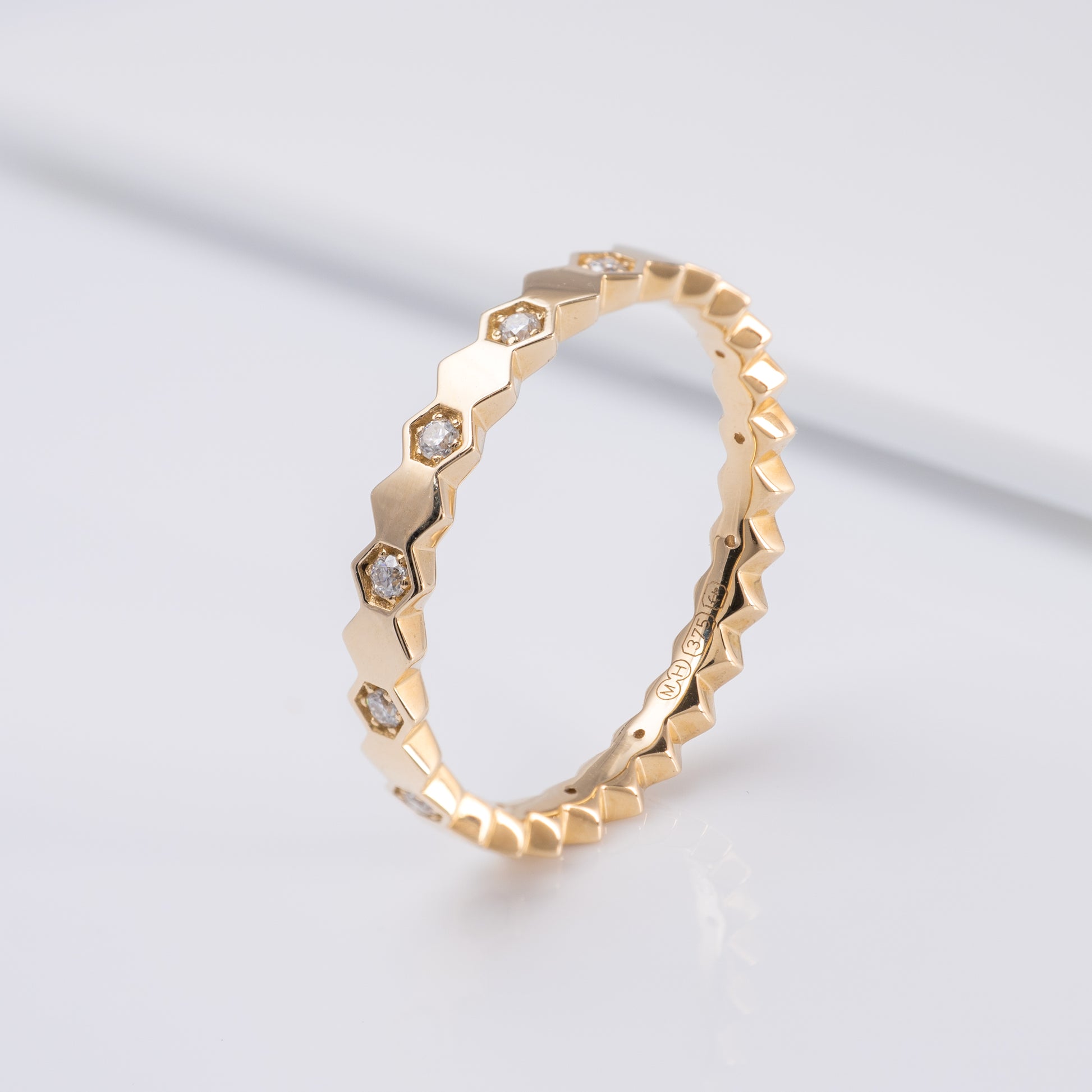 geometric eternity ring