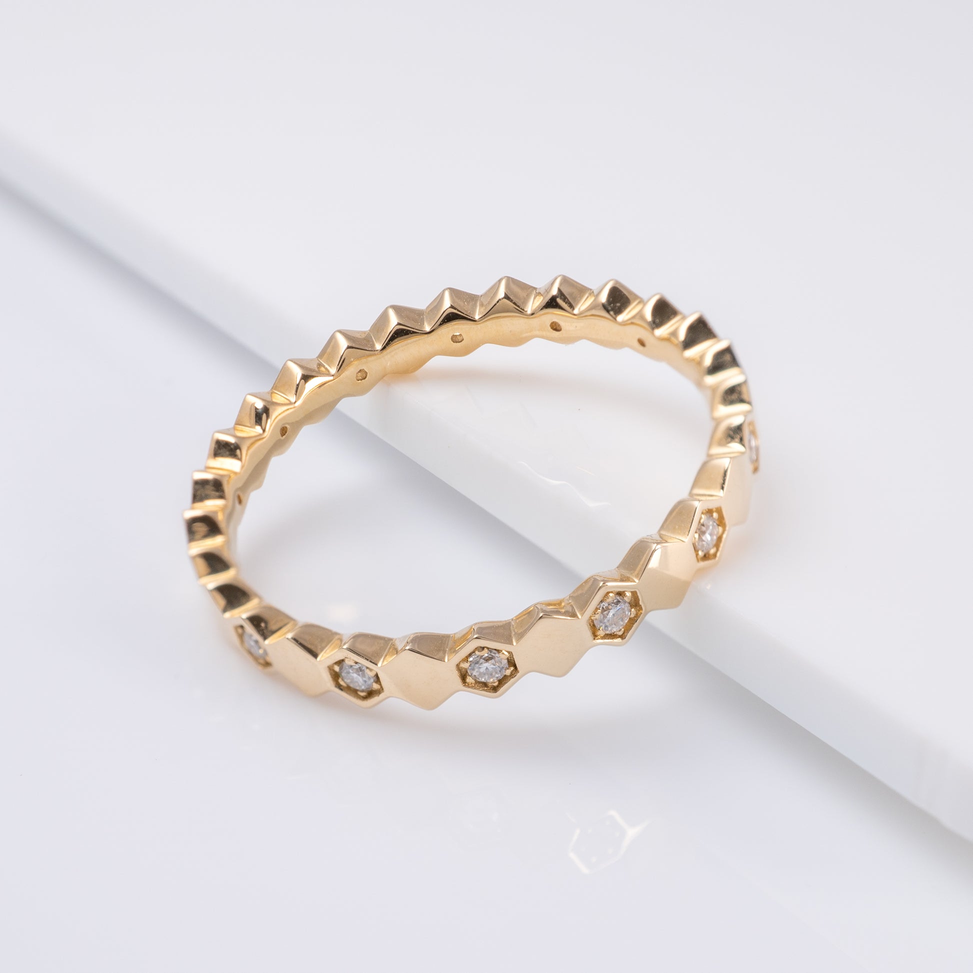 yellow gold eternity ring