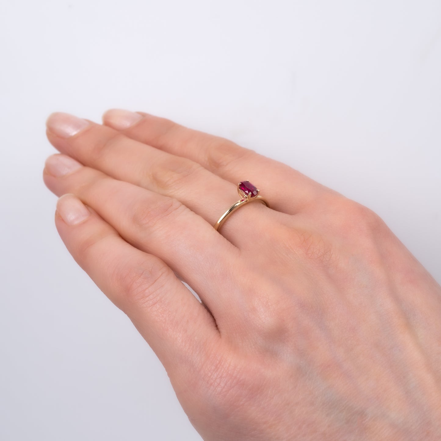 thin ruby ring gold