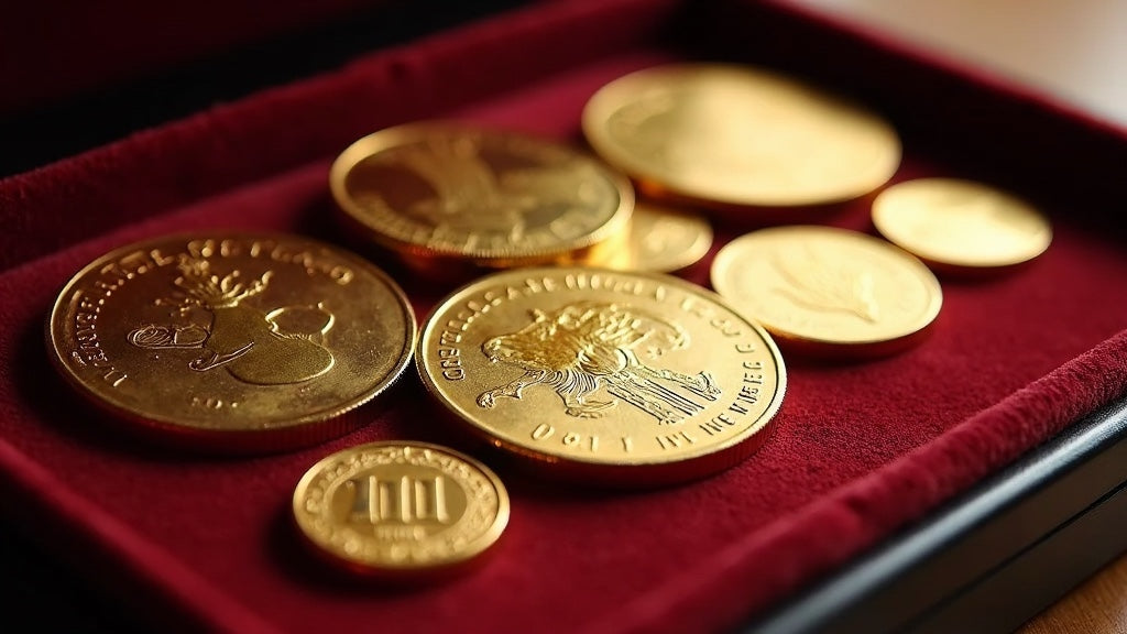 arious gold coins laid on a table showcasing Gold Sovereign value, historical appeal, and investment potential