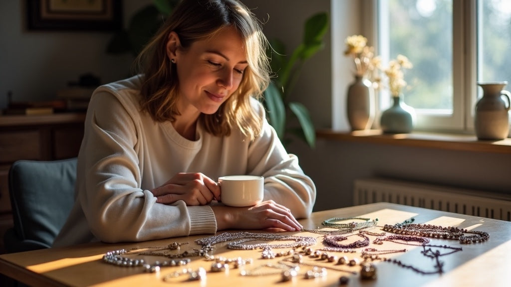 Elegant second-hand jewellery collection in the UK showcasing sustainable and unique designs