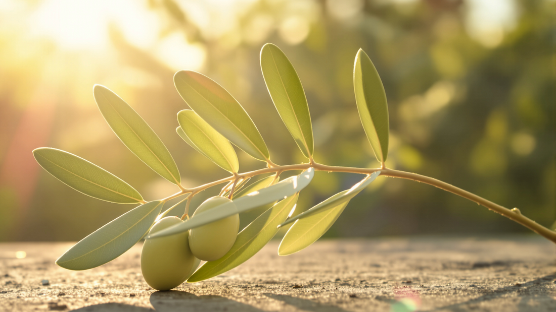 olive branch symbol of peace and reconciliation in warm natural sunlight