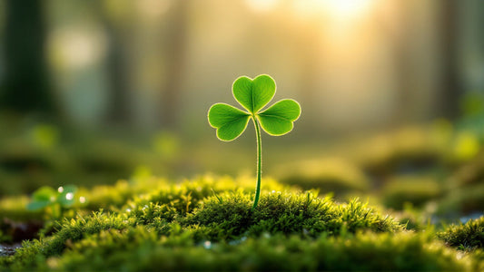 Three-leaf shamrock representing Irish symbolism and heritage