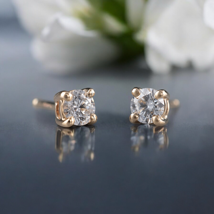 diamond stud earrings