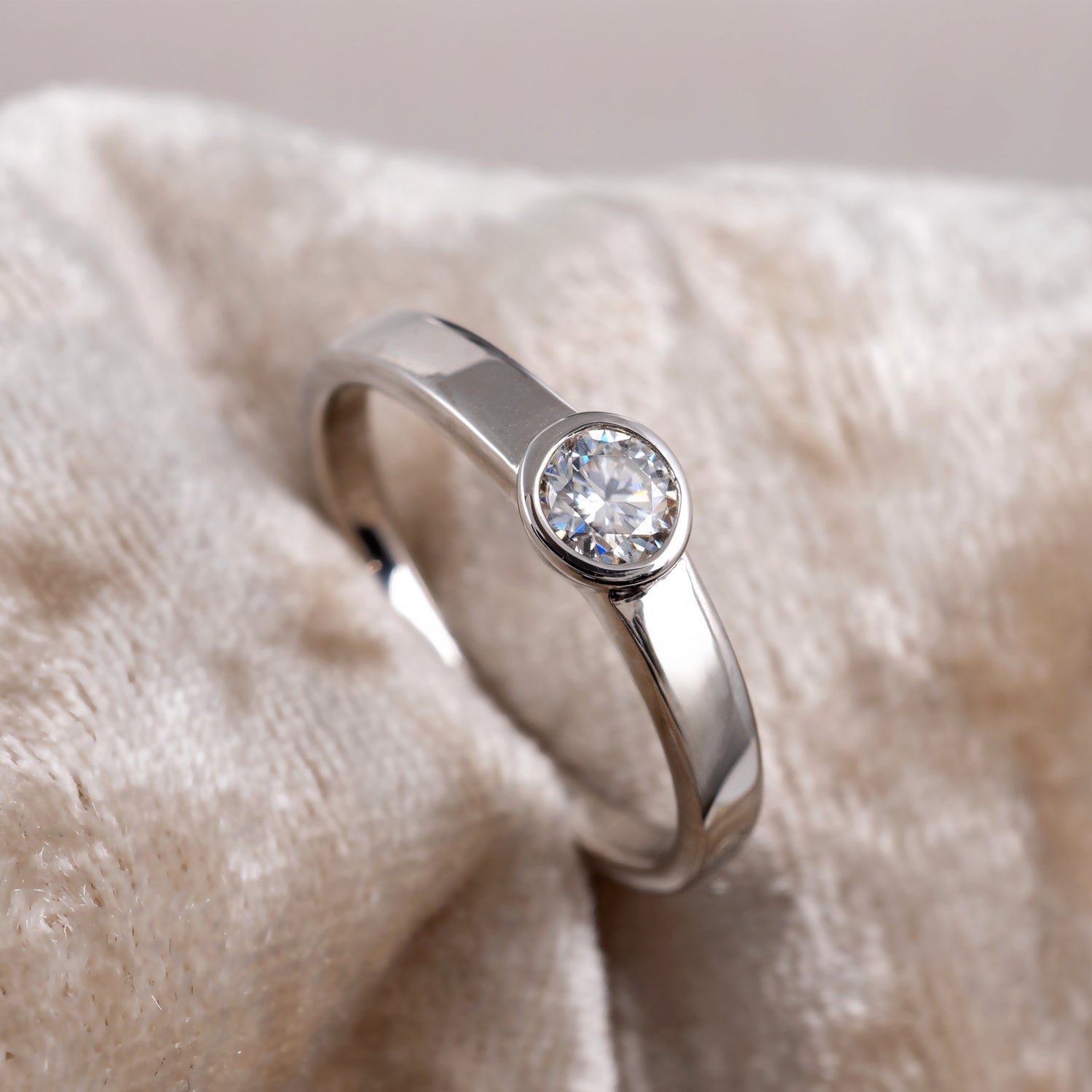 moissanite engagement ring hunters fine jewellery