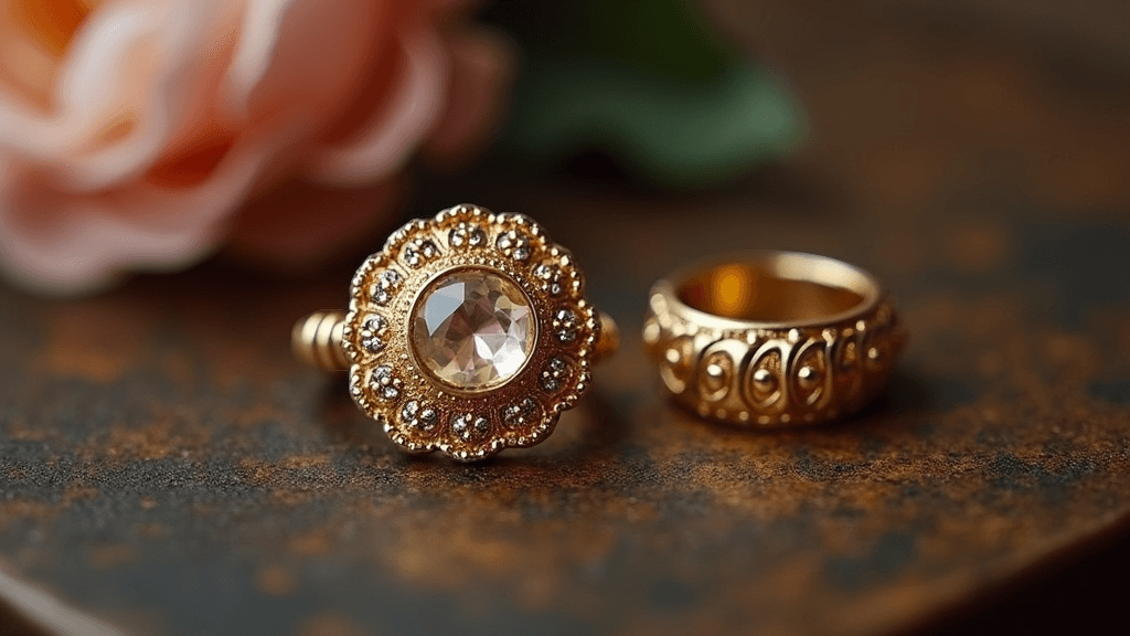 A selection of vintage, antique, and pre-owned gold jewellery from Hunter's Fine Jewellery