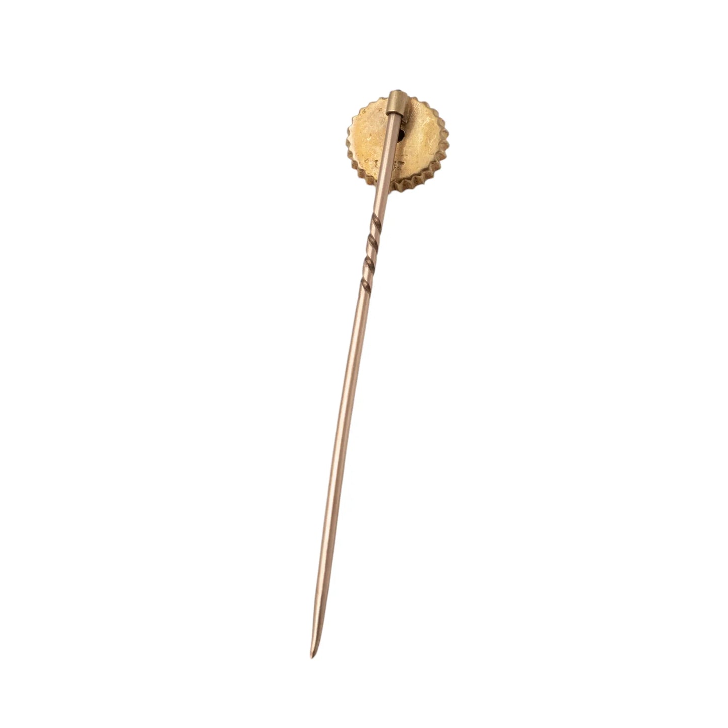 reverse side antique diamond stick pin 