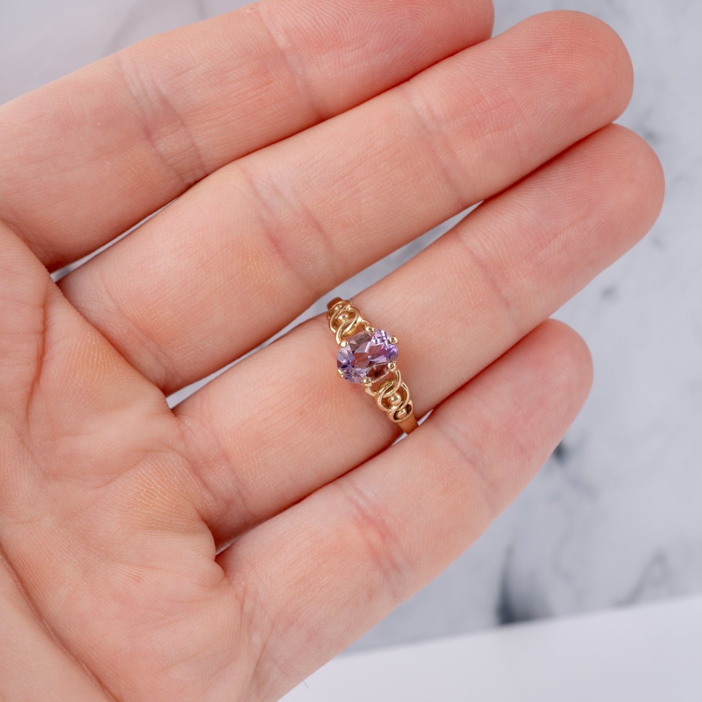 vintage amethyst ring