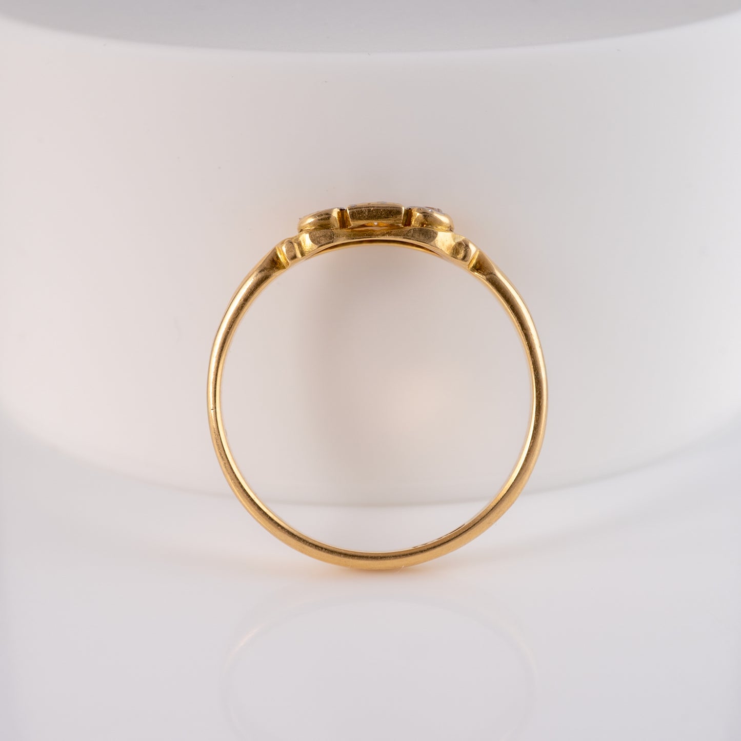 Antique 18ct Gold Three Stone Diamond Ring - Hunters Fine Jewellery