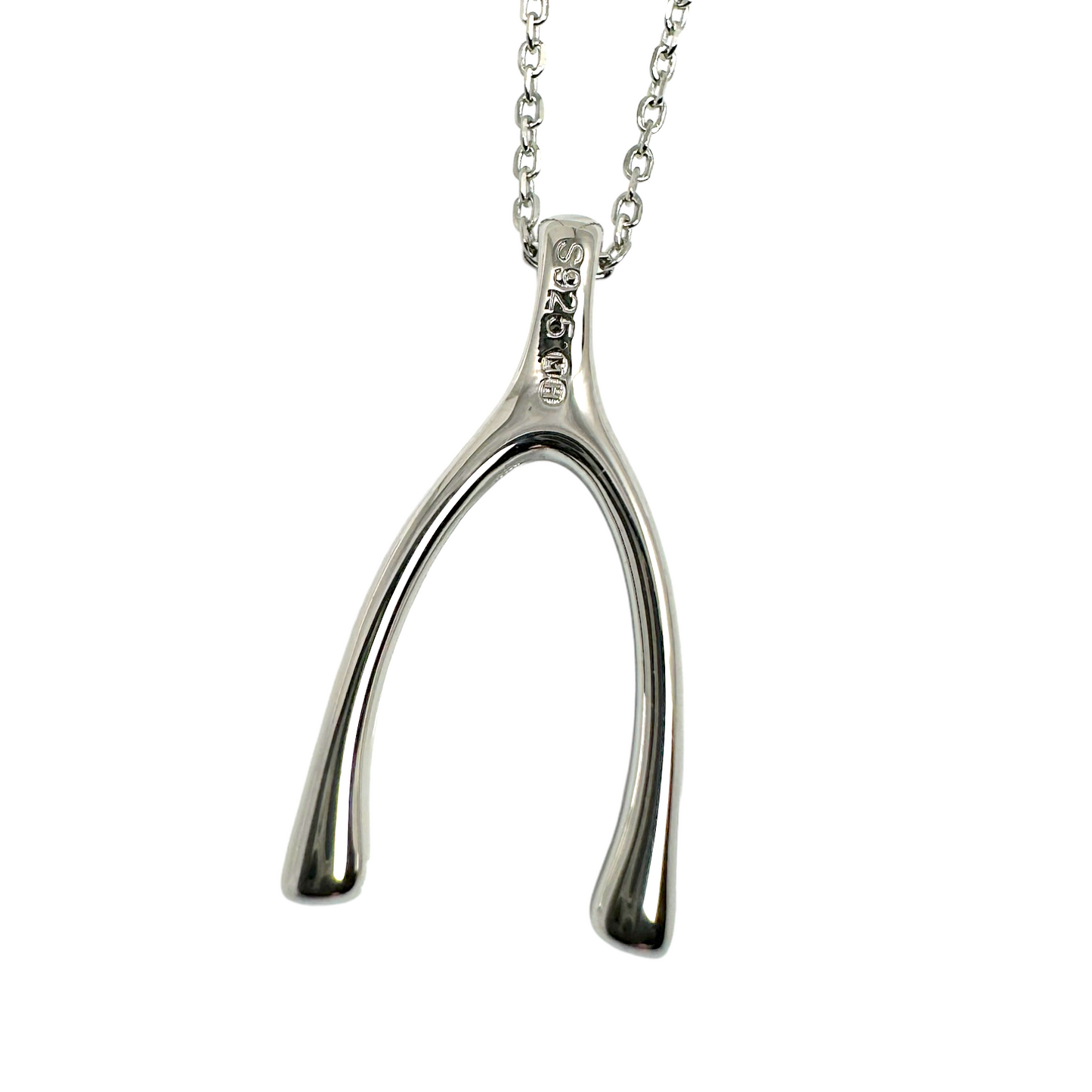 Michael Hunter Hallmark on Silver Wishbone Necklace