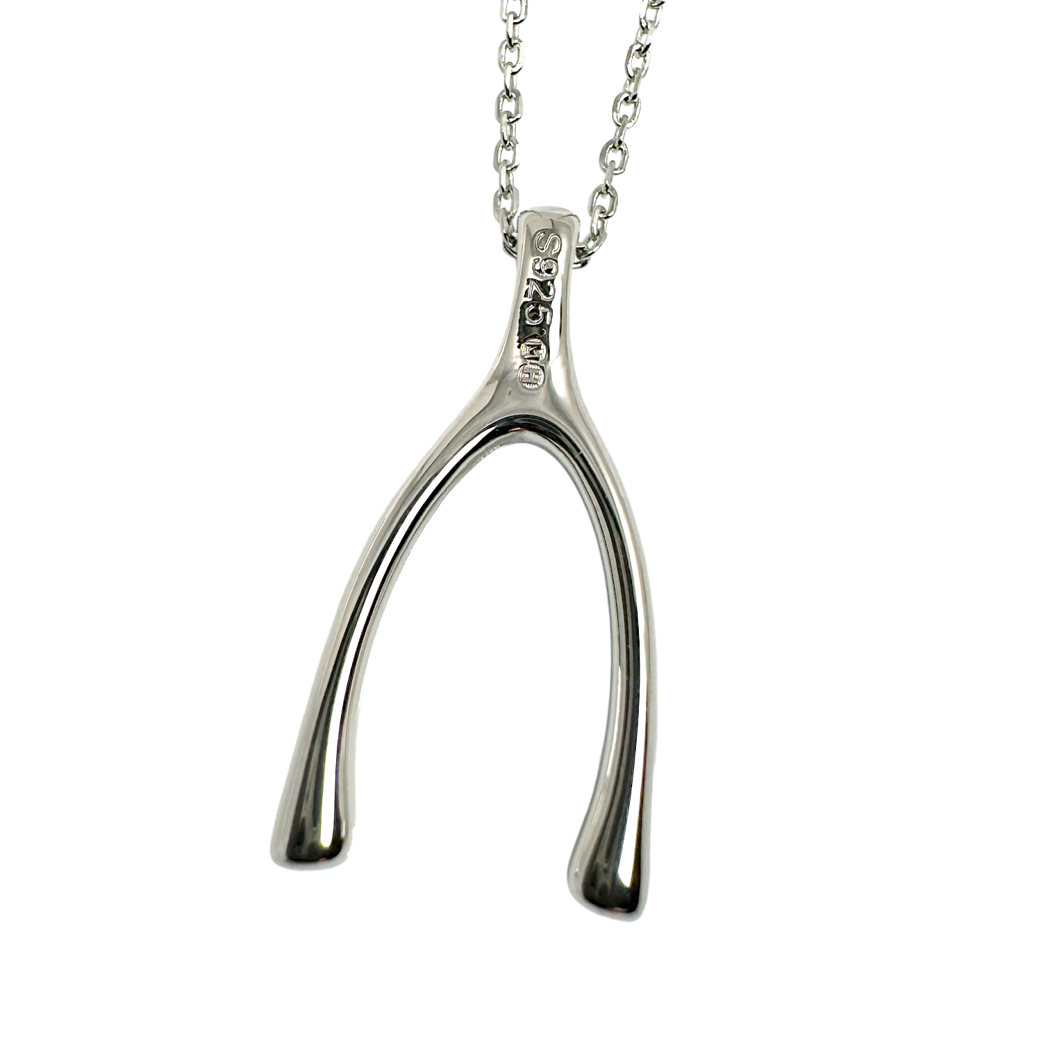 Michael Hunter Hallmark on Silver Wishbone Necklace