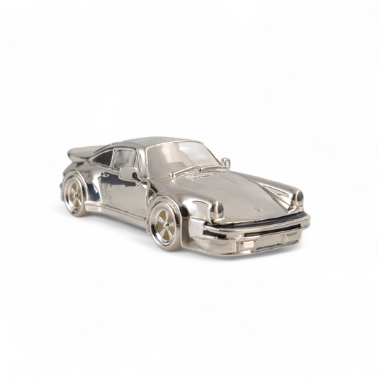 Sterling silver Porsche 911 miniature car ornament – hallmarked collectable gift for men and Porsche lovers