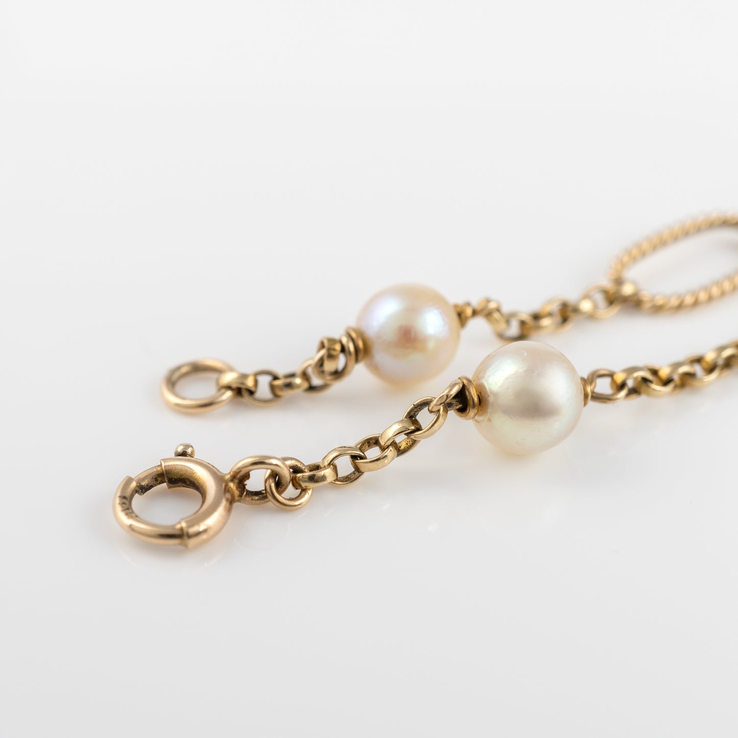 fancy link freshwater pearl bracelet