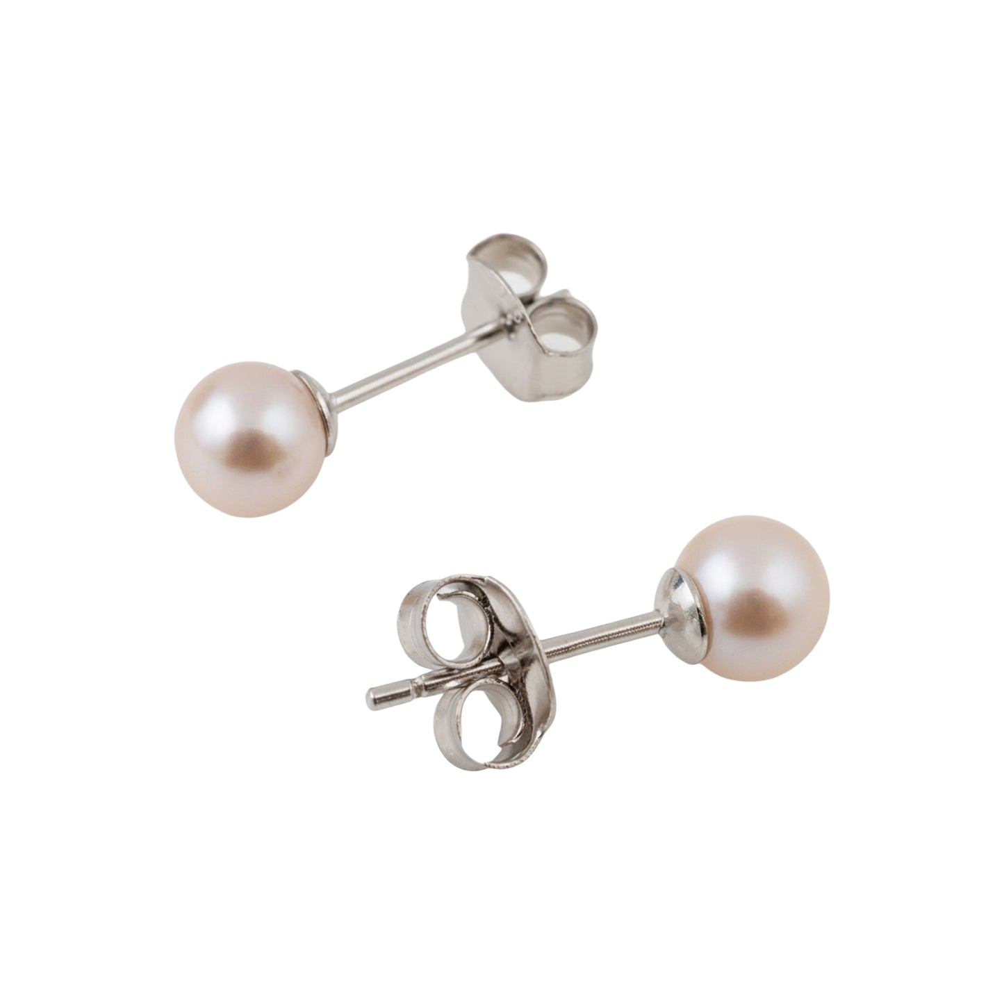 Freshwater Pearl Stud Earrings in Sterling Silver
