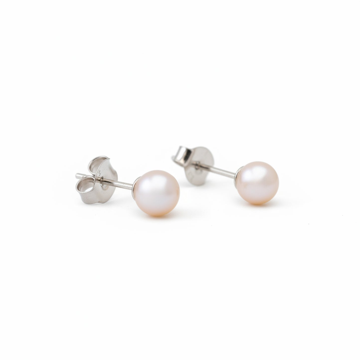 Freshwater Pearl Stud Earrings in Sterling Silver