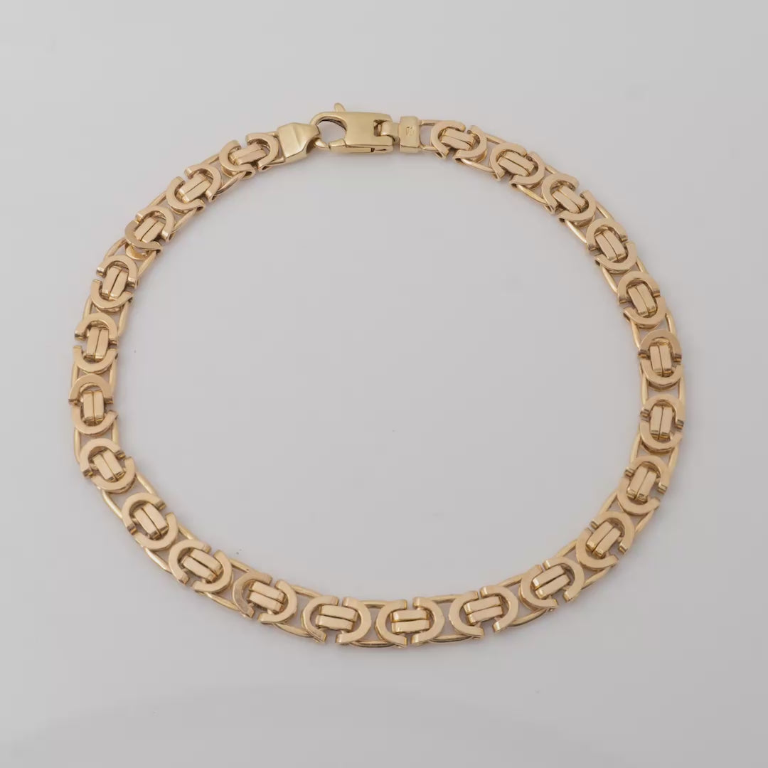 product video 9ct gold byzantine bracelet for women hunters fine jewellery