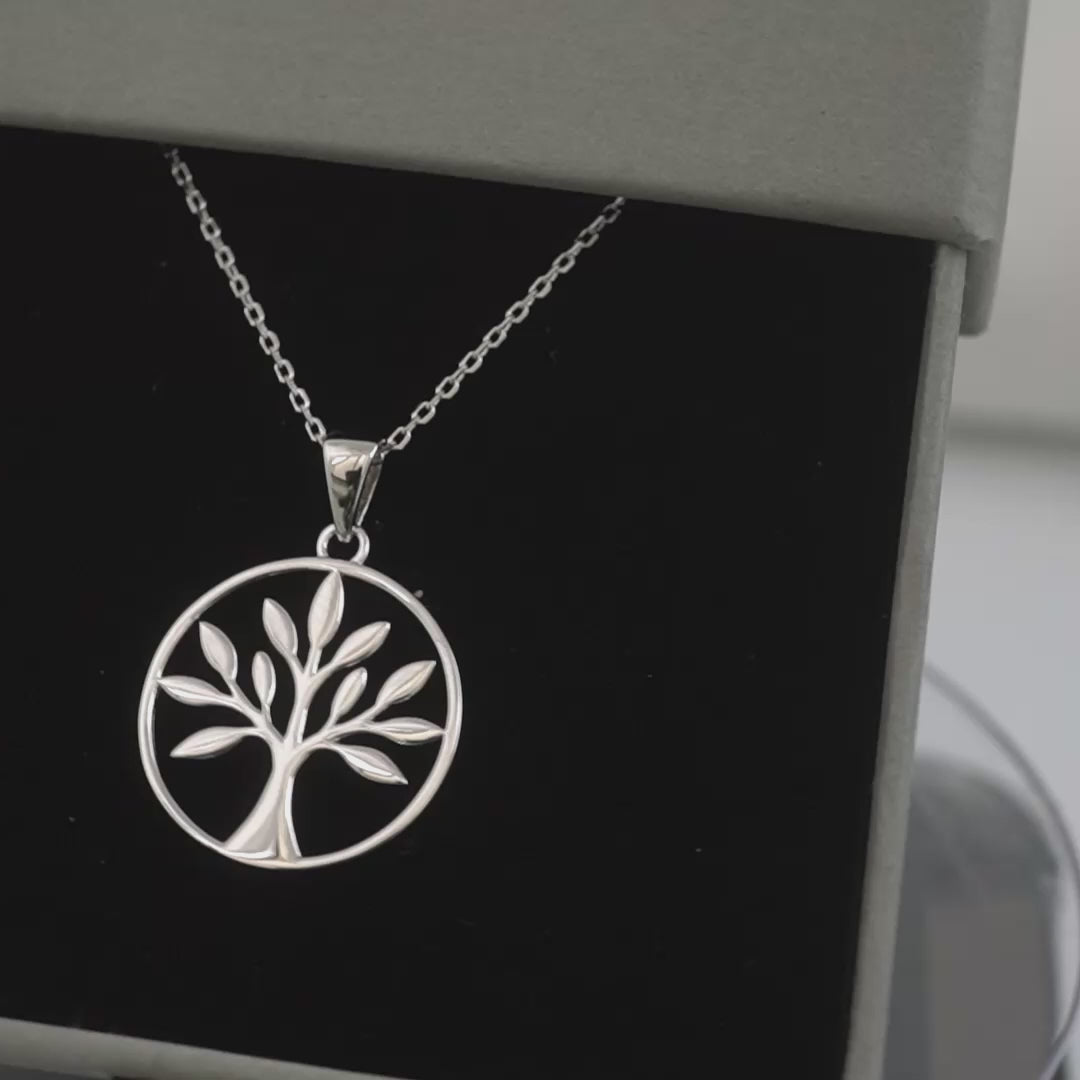 925 silver tree of life necklace product video