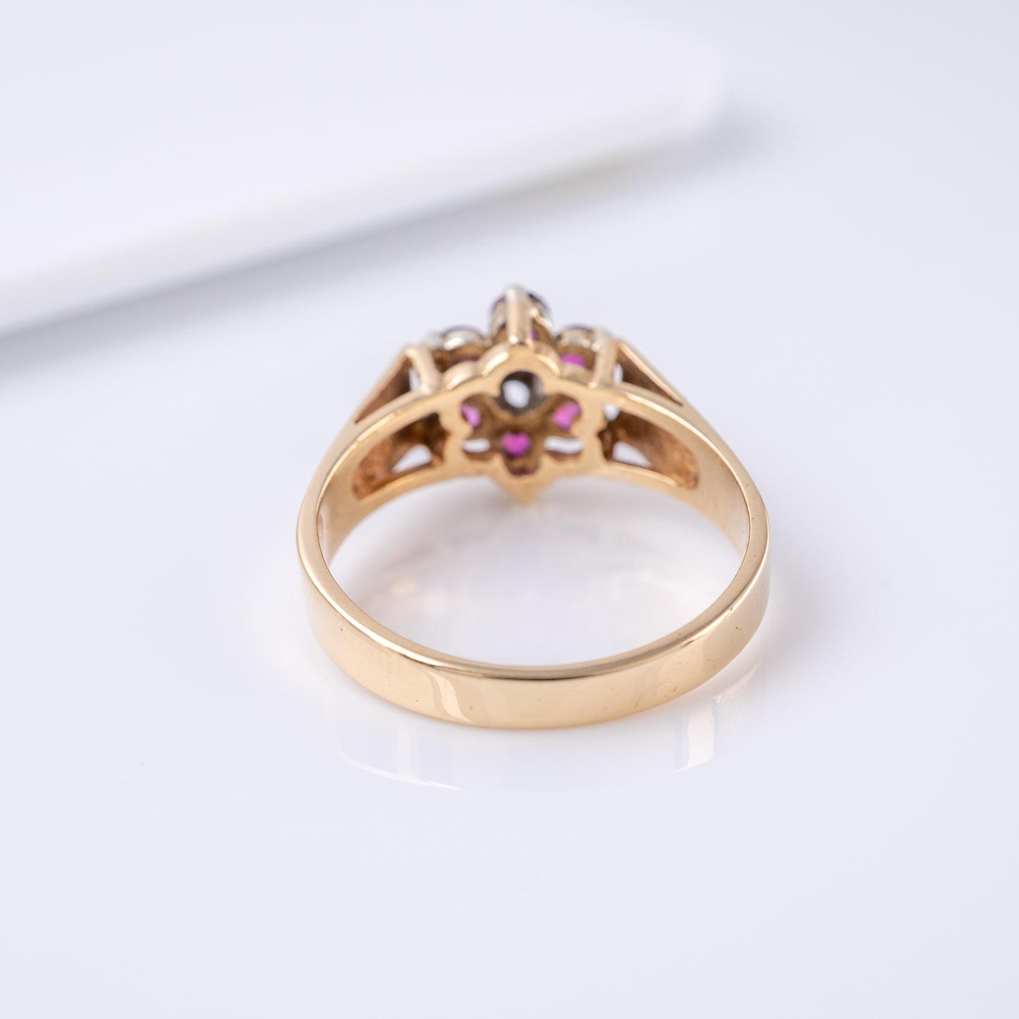 wide gold ring shank daylight shoulders
