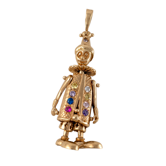 yellow gold clow necklace pendant hunters fine jewellery