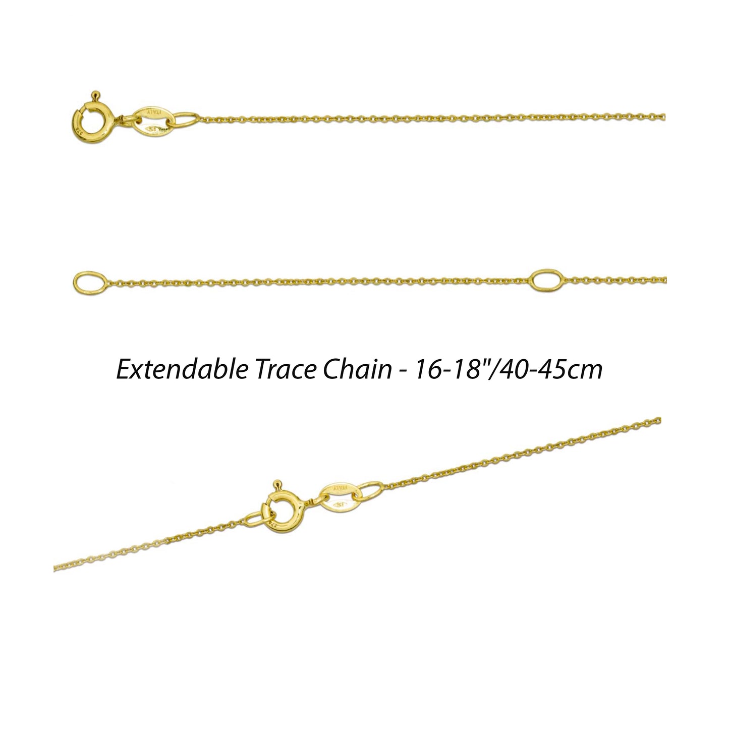 extendable trace chain 9ct yellow gold hunters fine jewellery