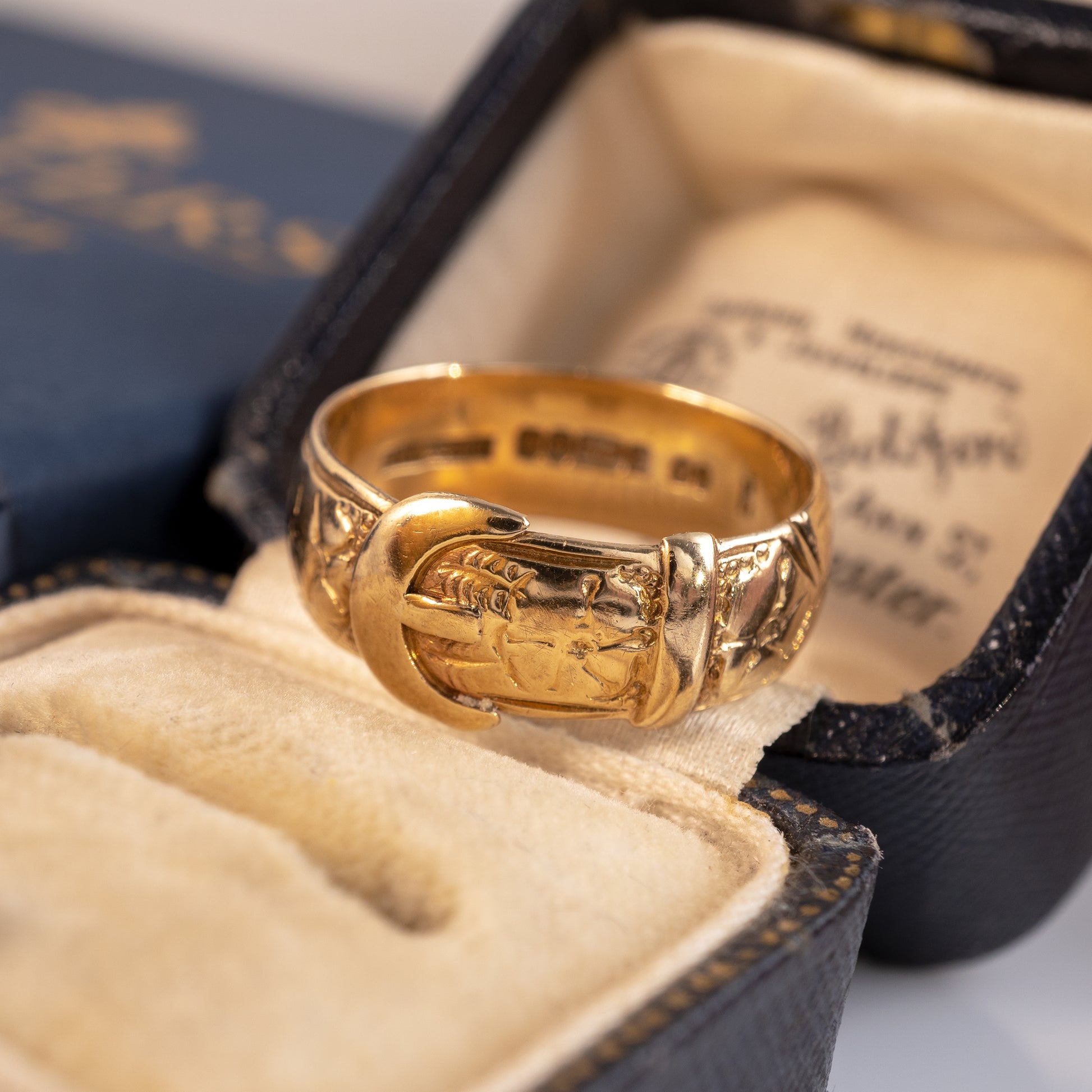 9ct Yellow Gold Buckle Ring Hallmark 1993-Plain Gold Rings-Hunters Fine Jewellery