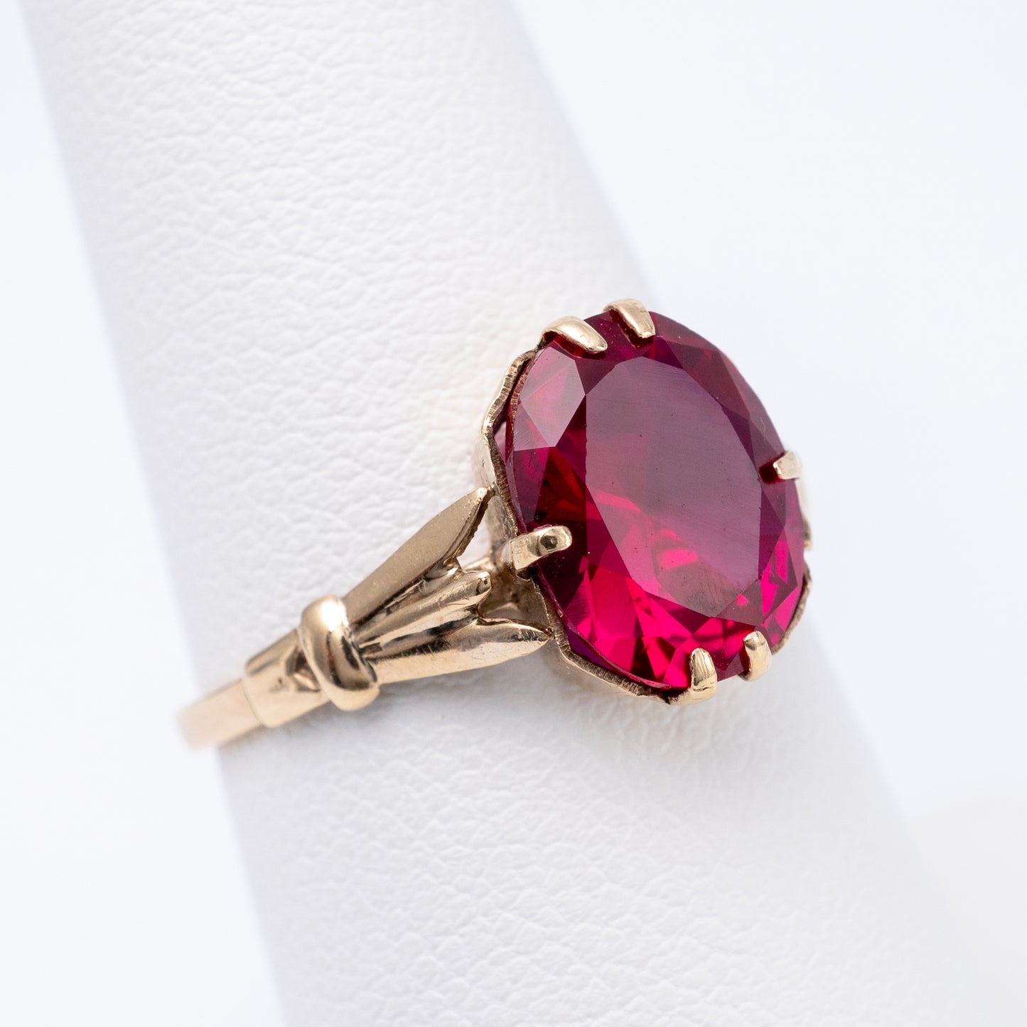 ruby solitaire ring