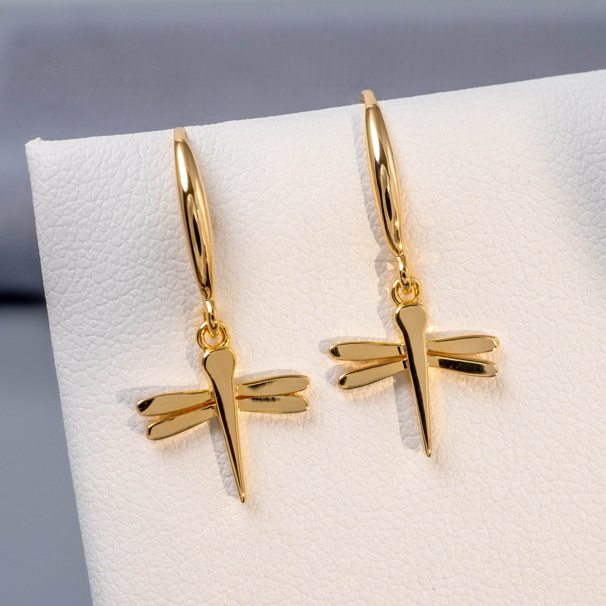 vermeil dragonfly earrings